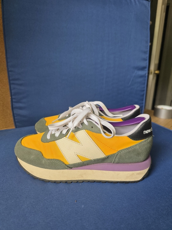 New Balance Shoes - New Balance 237 WS237SR Yellow Green Suede Sneakers Women’s 8